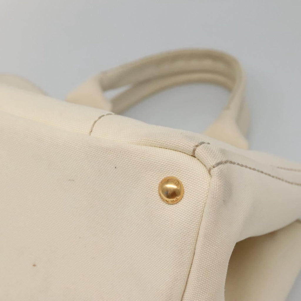 Prada Canapa Tote Canvas White Canvas Tote Bag Bag