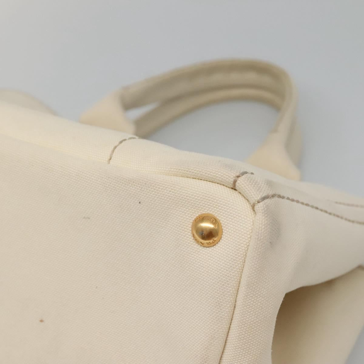 Prada Canapa Tote Canvas White Canvas Tote Bag Bag
