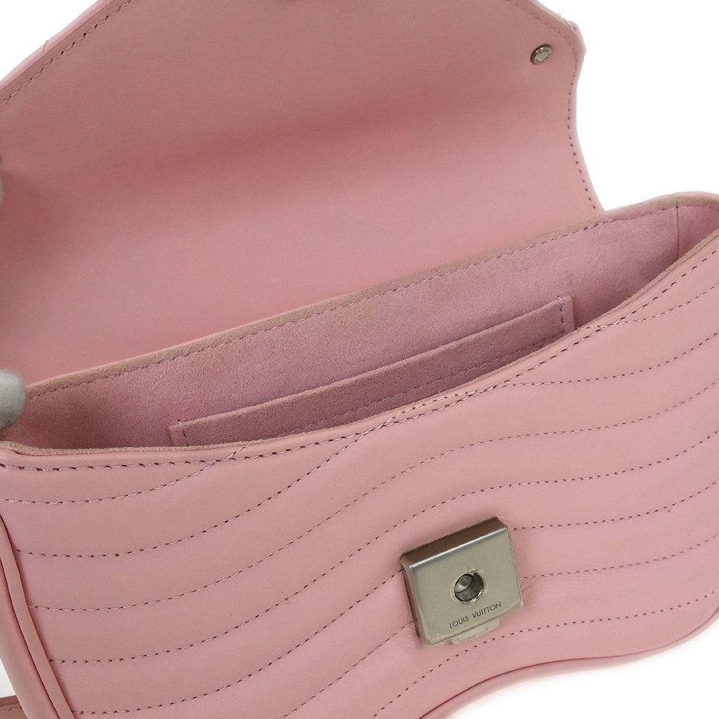 Louis Vuitton New Wave Chain Bag Quilted Leather Pink Leather Shoulder Bag