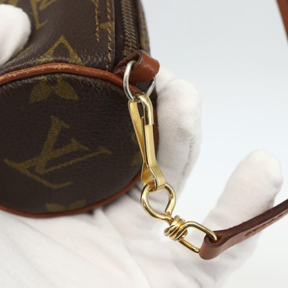 Louis Vuitton Papillon Pochette Monogram Canvas Brown Canvas Clutche & Pouche Bag