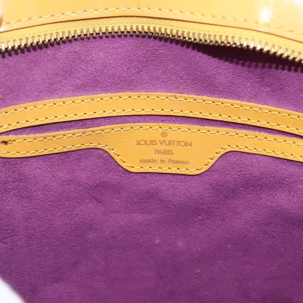 Louis Vuitton Saint Jacques Handbag Epi Leather Yellow Leather Handbag