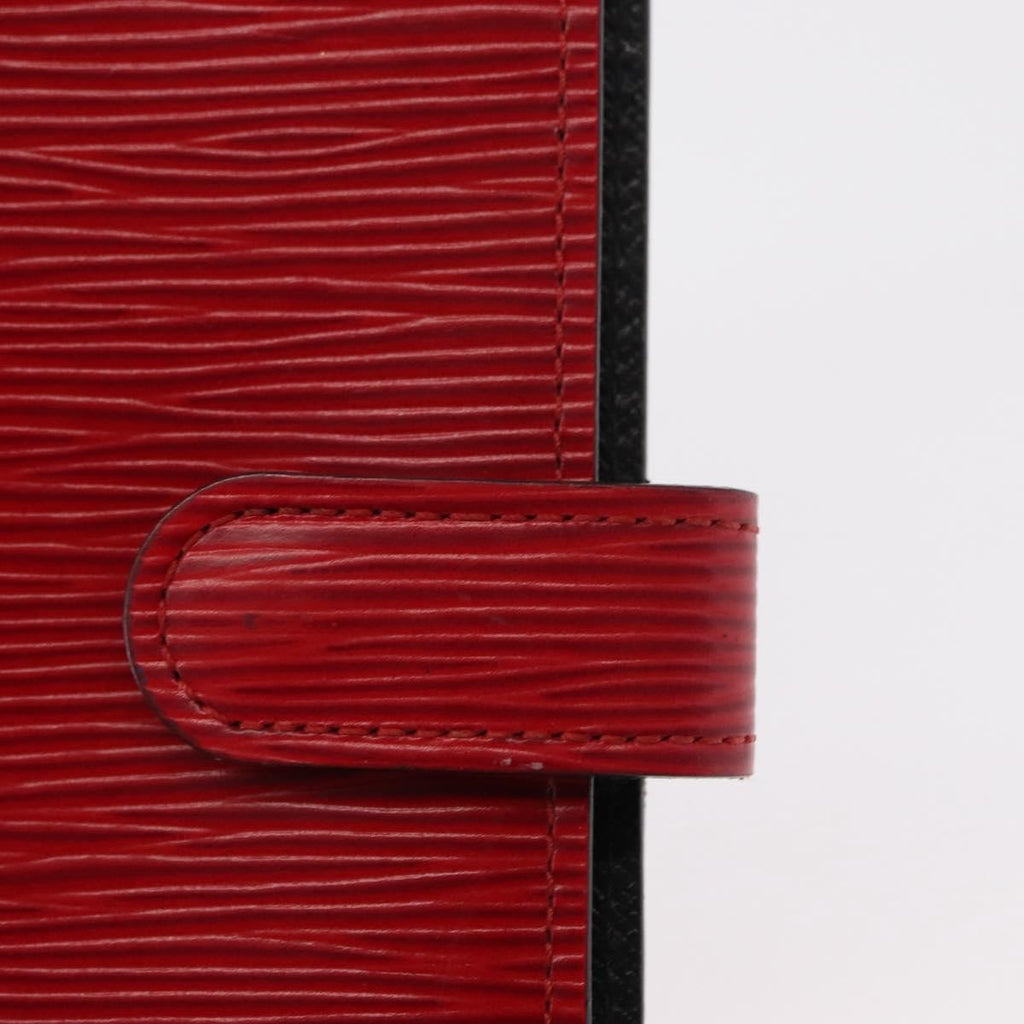Louis Vuitton Agenda Cover Epi Leather Red Leather Wallets Accessory