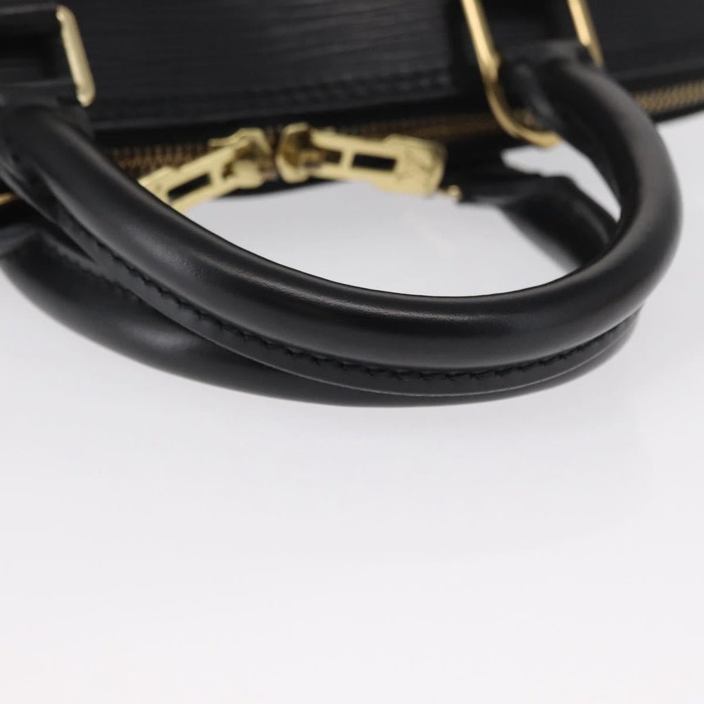 Louis Vuitton Alma Handbag Epi Leather Black Leather Handbag