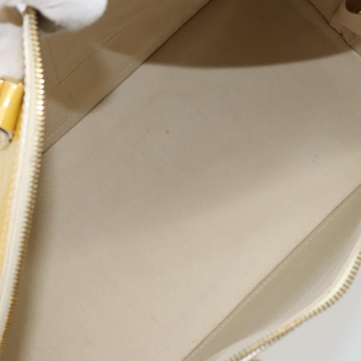 Louis Vuitton Alma Handbag Monogram Vernis Yellow Patent_Leather Handbag