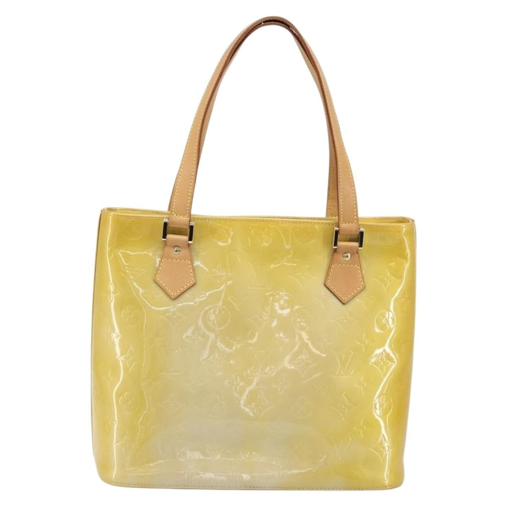 Louis Vuitton Houston Handbag Monogram Vernis Beige Patent_Leather Tote Bag