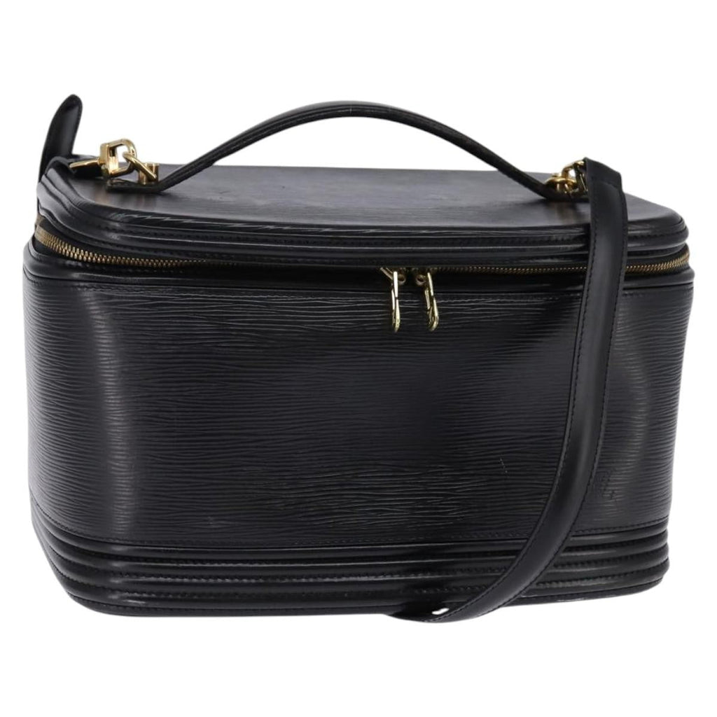 Louis Vuitton Nice Vanity Case Epi Leather Black Leather Bag