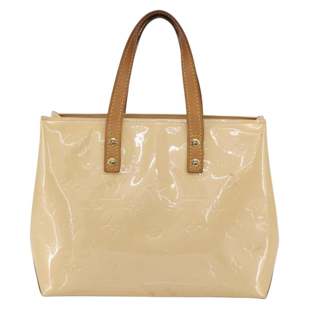 Louis Vuitton Reade Handbag Monogram Vernis Beige Patent_Leather Handbag