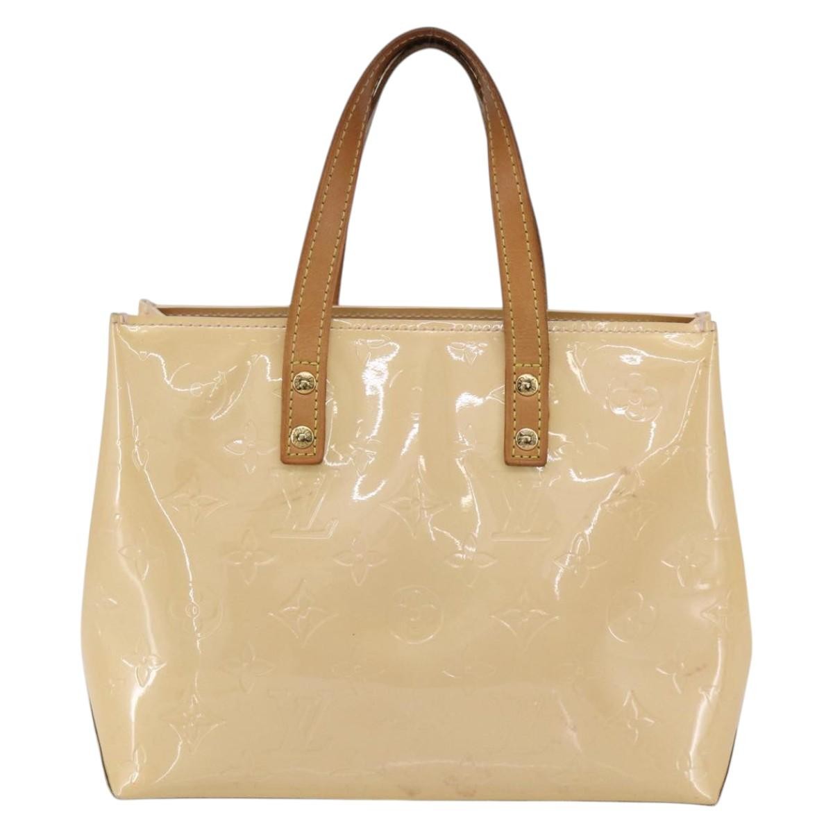 Louis Vuitton Reade Handbag Monogram Vernis Beige Patent_Leather Handbag