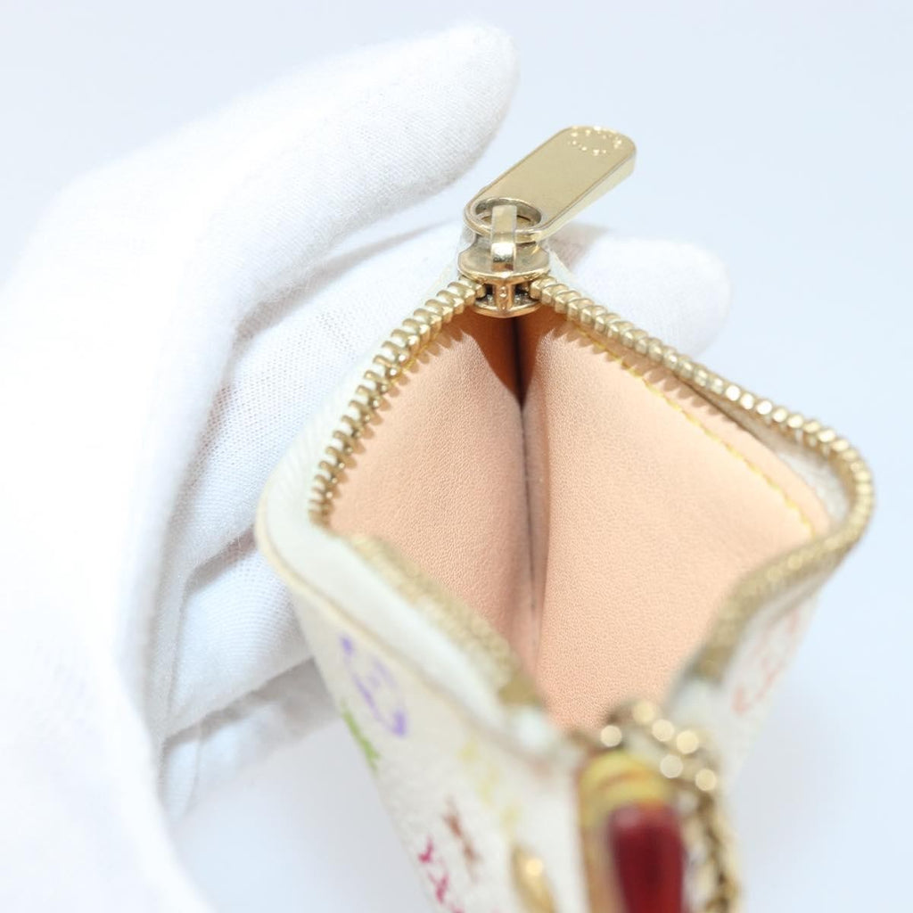 Louis Vuitton Pochette Clés Nm Monogram Multicolor Canvas White Canvas Wallets Accessory