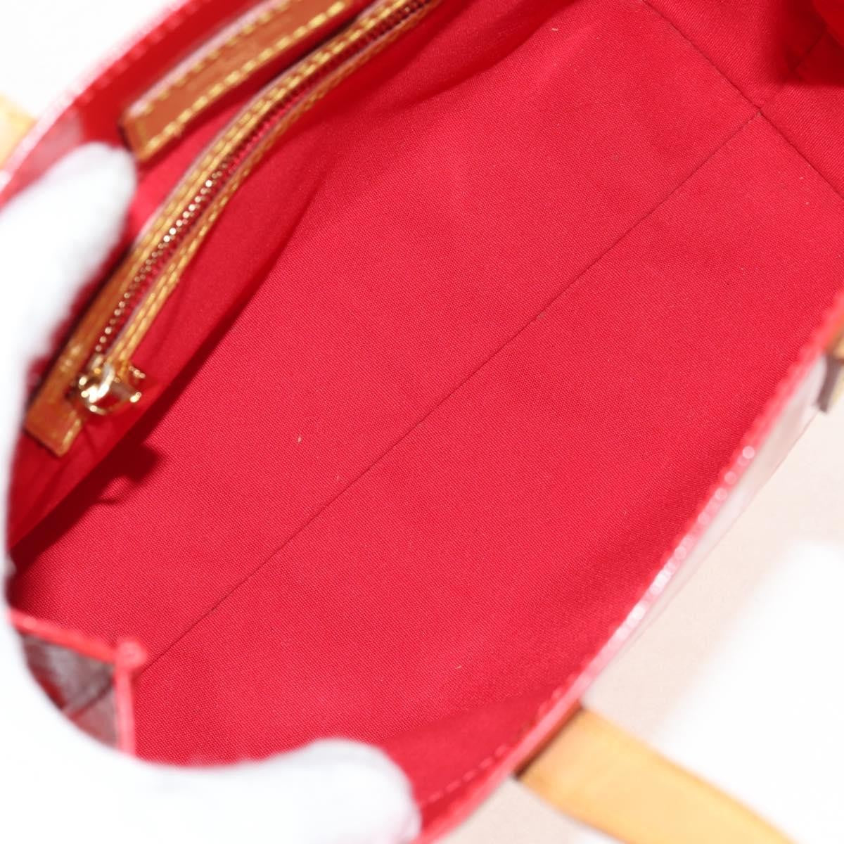 Louis Vuitton Reade Handbag Monogram Vernis Red Patent_Leather Handbag