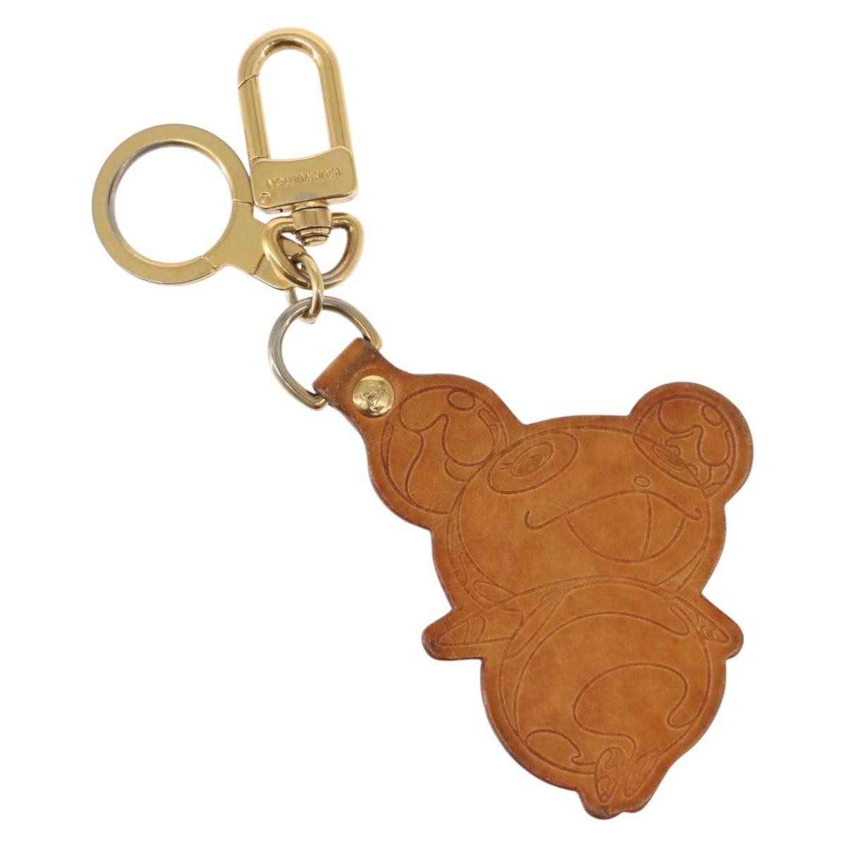 Louis Vuitton Murakami Panda Bag Charm And Keychain Vachetta Leather Beige Leather Charms And Keychains Accessory