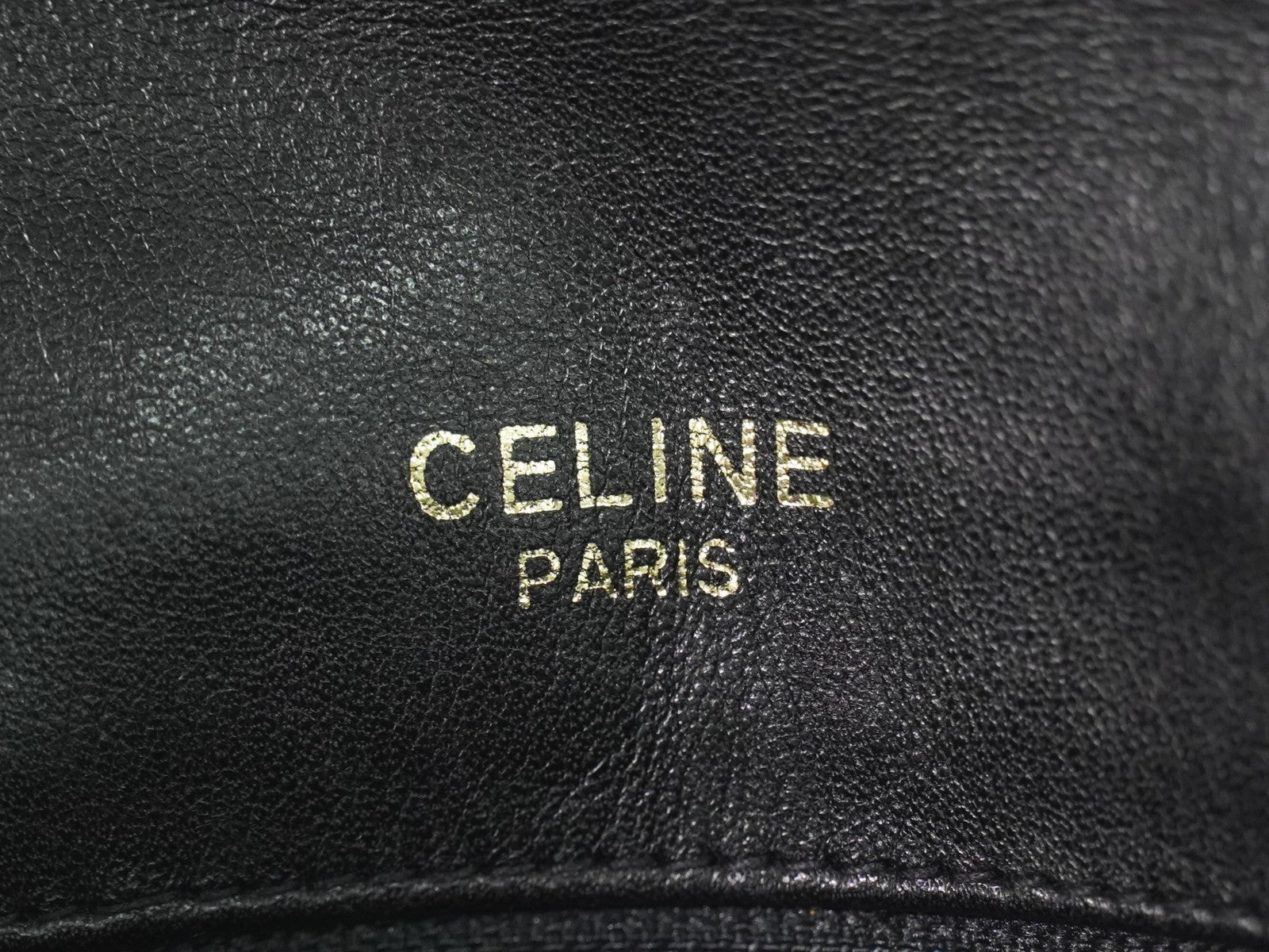 Celine Vintage Shoulder Bag Leather Black Leather Shoulder Bag Bag