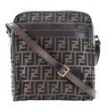 Fendi Logo Zucca Shoulder Bag Zucca Brown Canvas Shoulder Bag Bag