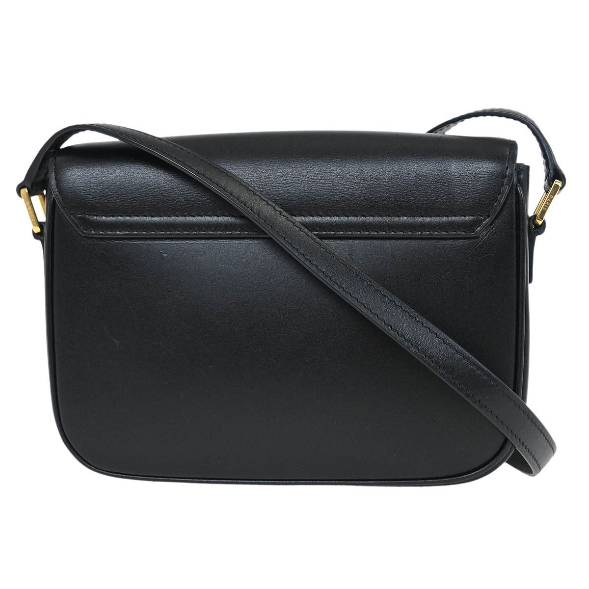 Celine C Bag Leather Small Black Leather Shoulder Bag Bag
