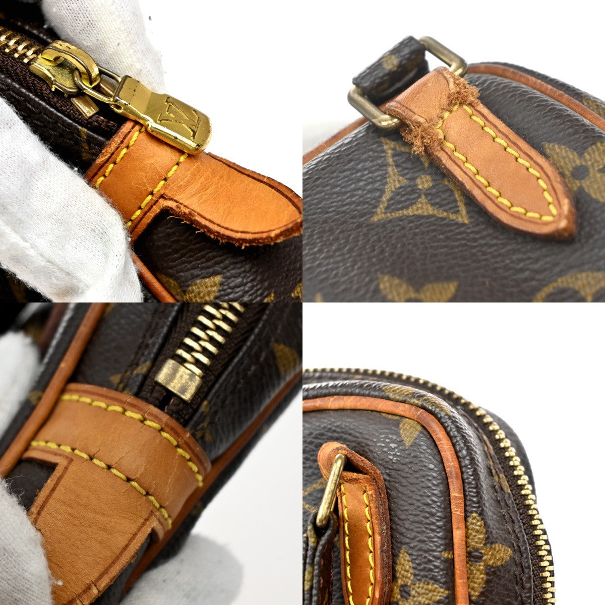 Louis Vuitton Pochette Marly Bandouliere Bag Monogram Canvas Brown Canvas Shoulder Bag