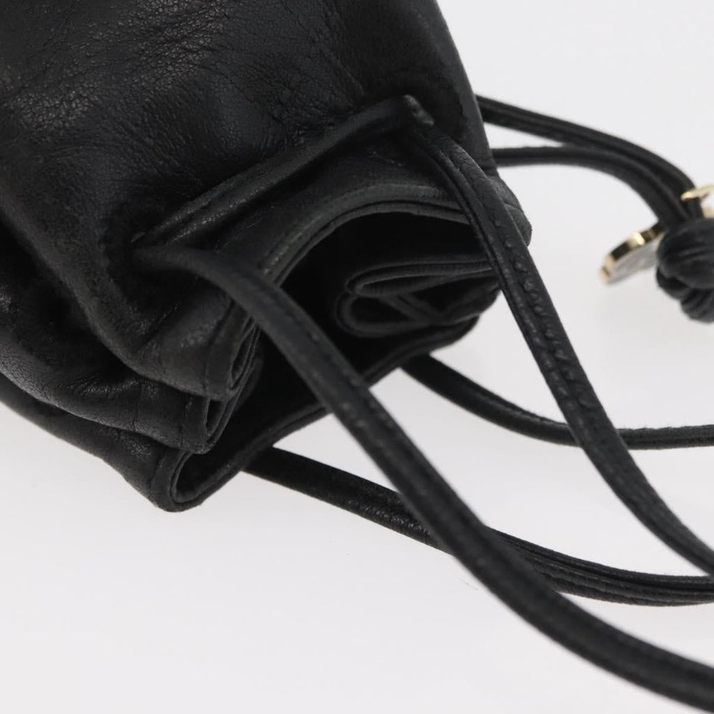Chanel Camellia Clutch Bag Leather Black Leather Clutche & Pouche Bag