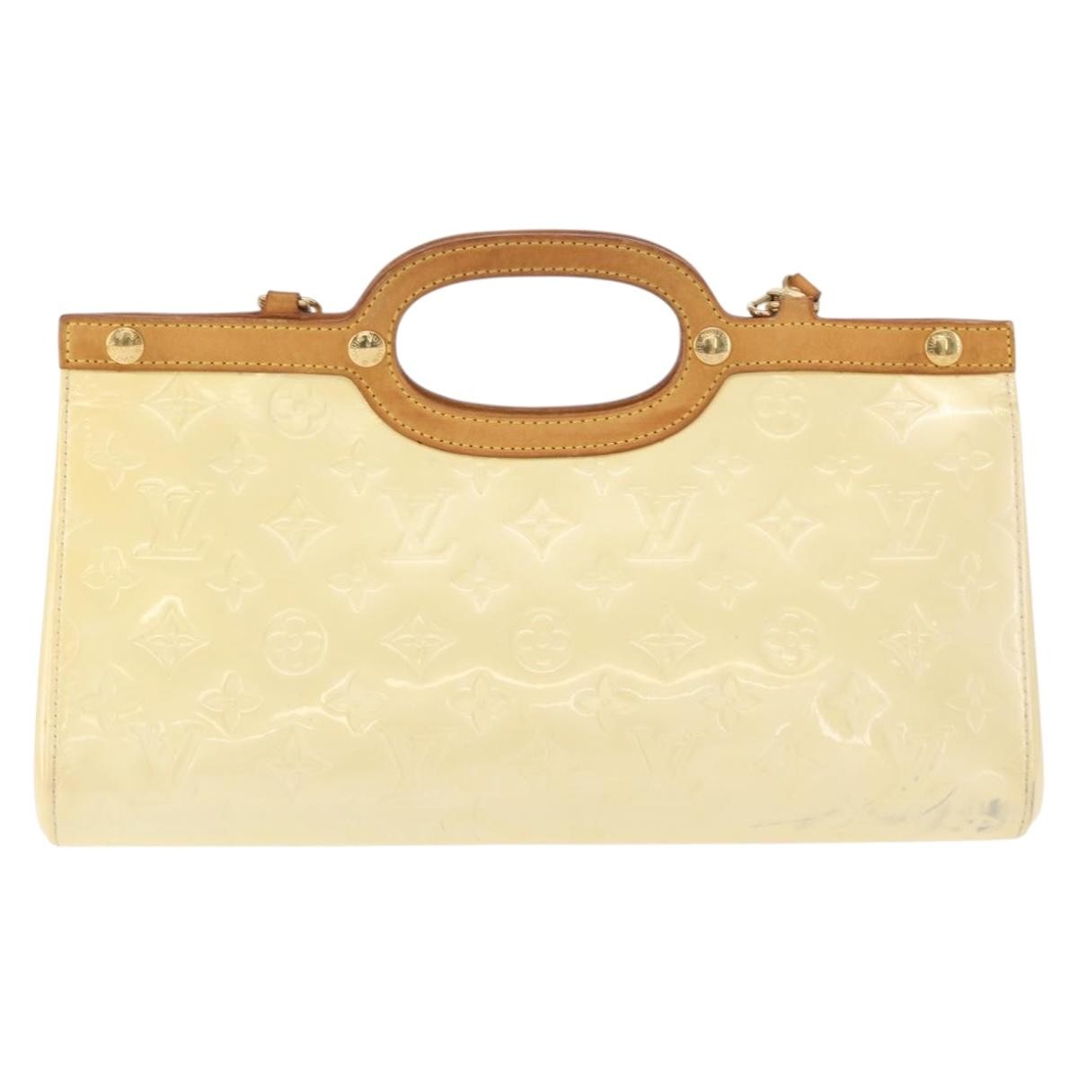 Louis Vuitton Roxbury Drive Handbag Monogram Vernis Yellow Patent_Leather Handbag
