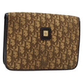 Christian Dior Vintage Trotter Pouch Diorissimo Canvas Brown Canvas Clutche & Pouche Bag (Pre-Owned)