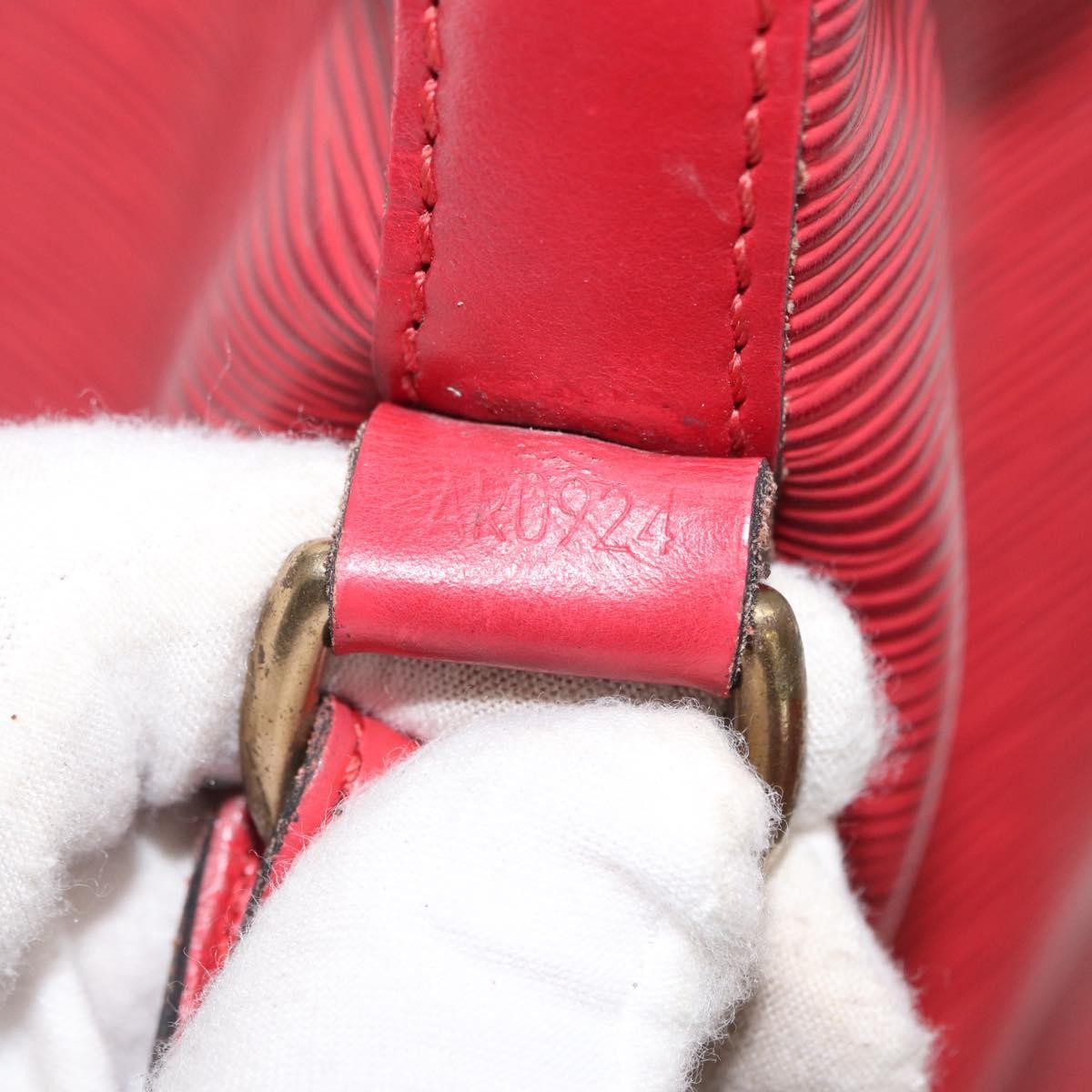 Louis Vuitton Petit Noe Handbag Epi Leather Red Leather Shoulder Bag