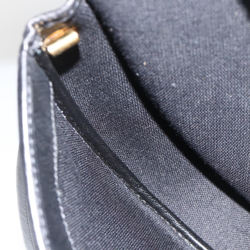 Christian Dior Vintage Honeycomb Shoulder Bag Canvas And Leather Black Canvas Shoulder Bag Bag (Pre-Owned)