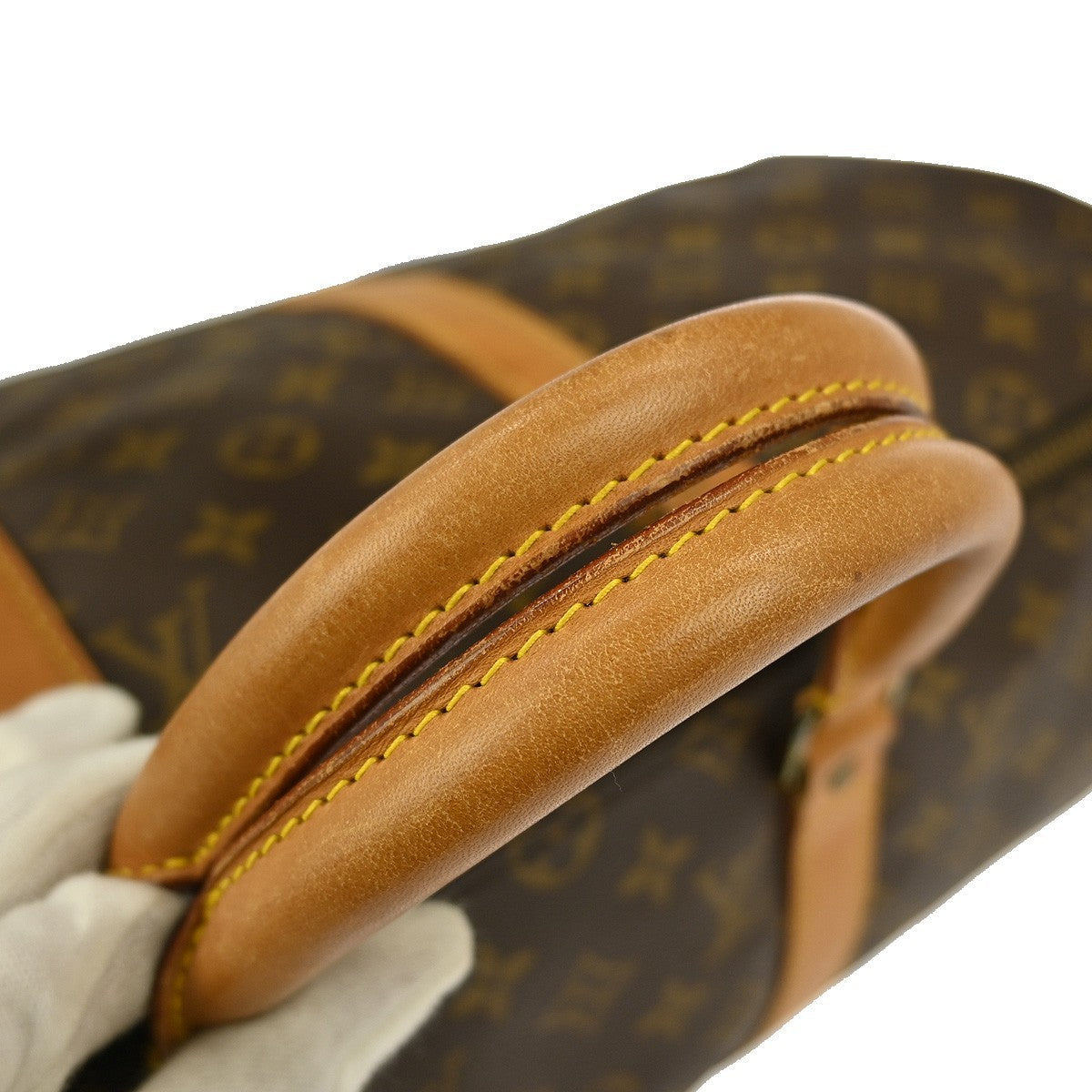 Louis Vuitton Keepall Bag Monogram Canvas Brown Canvas Travel Bag