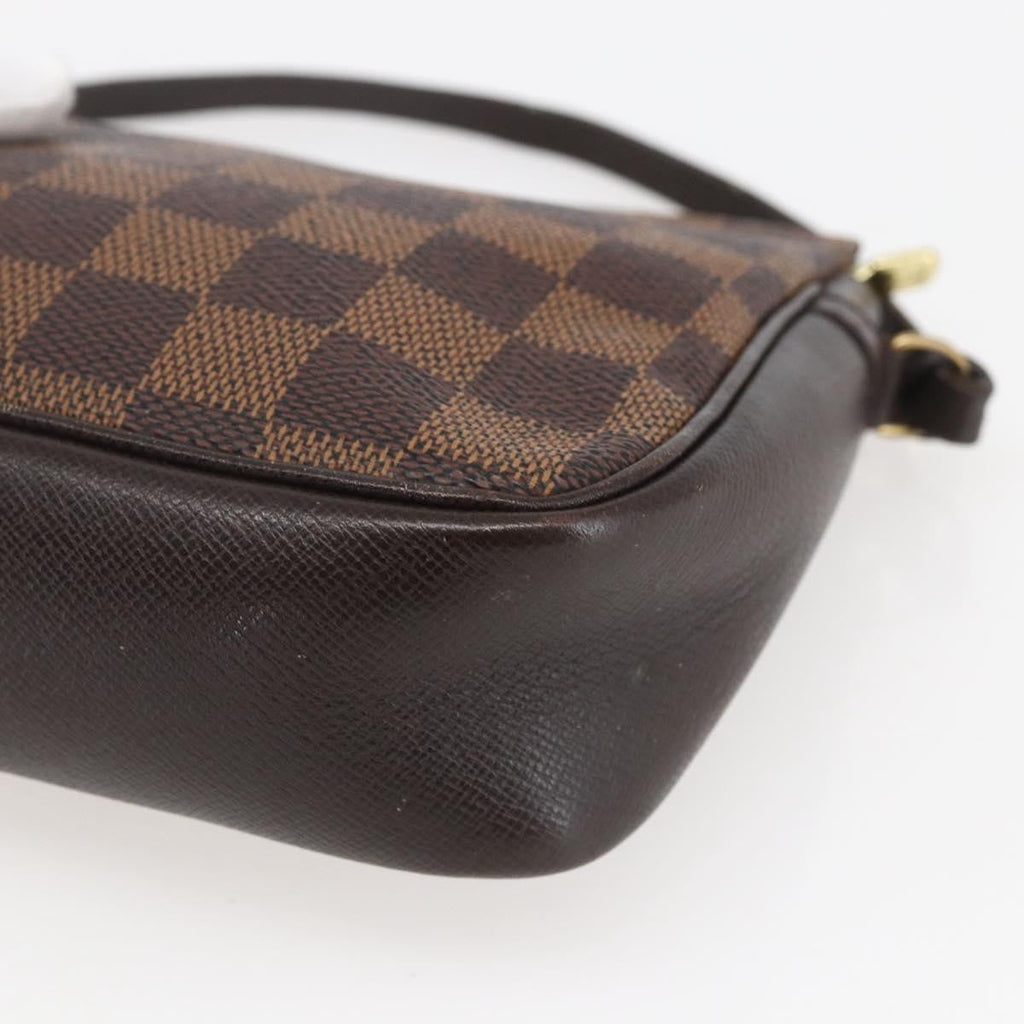 Louis Vuitton Trousse Make Up Bag Damier Brown Canvas Clutche & Pouche Bag