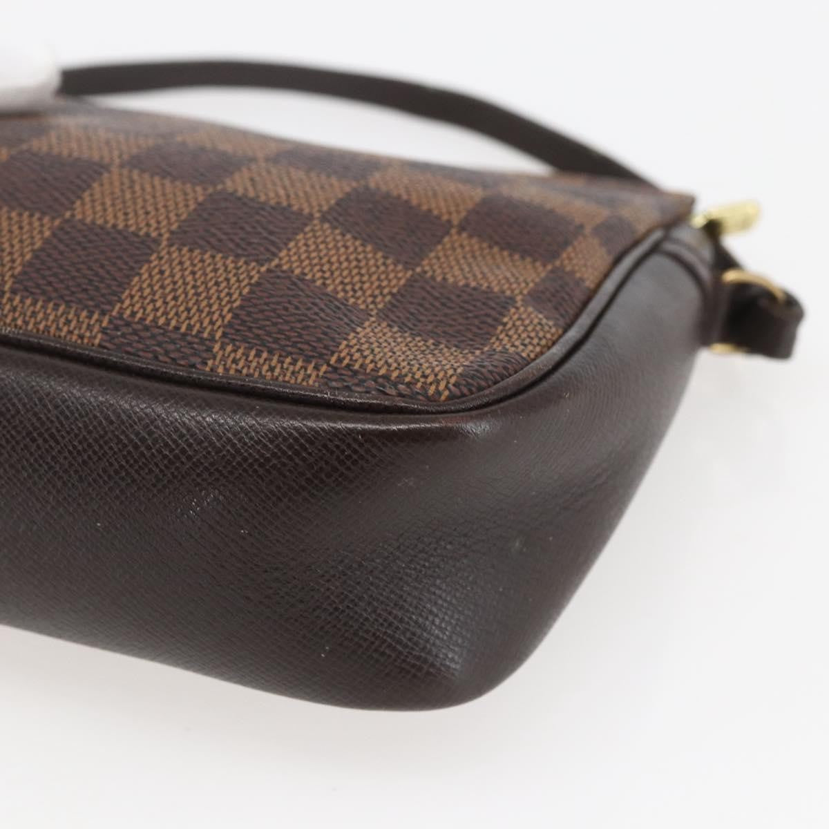 Louis Vuitton Trousse Make Up Bag Damier Brown Canvas Clutche & Pouche Bag
