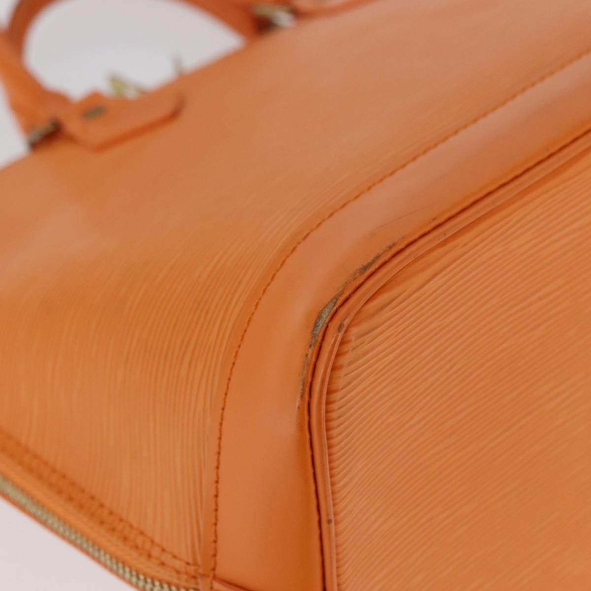 Louis Vuitton Alma Handbag Epi Leather Orange Leather Handbag