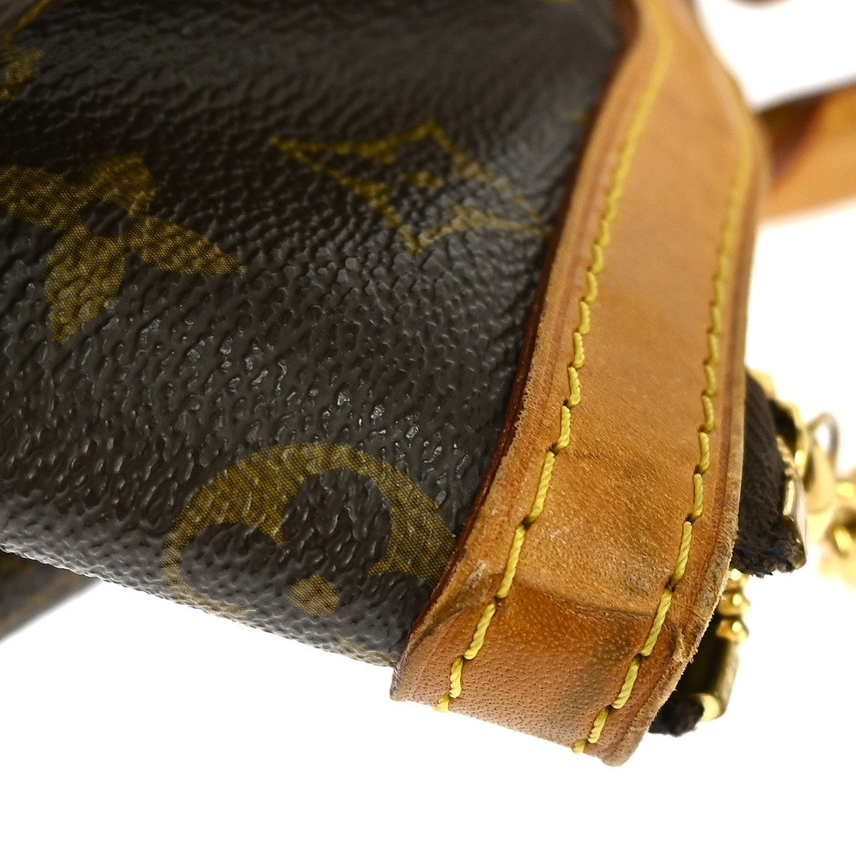 Louis Vuitton Tivoli Handbag Monogram Canvas Brown Canvas Shoulder Bag
