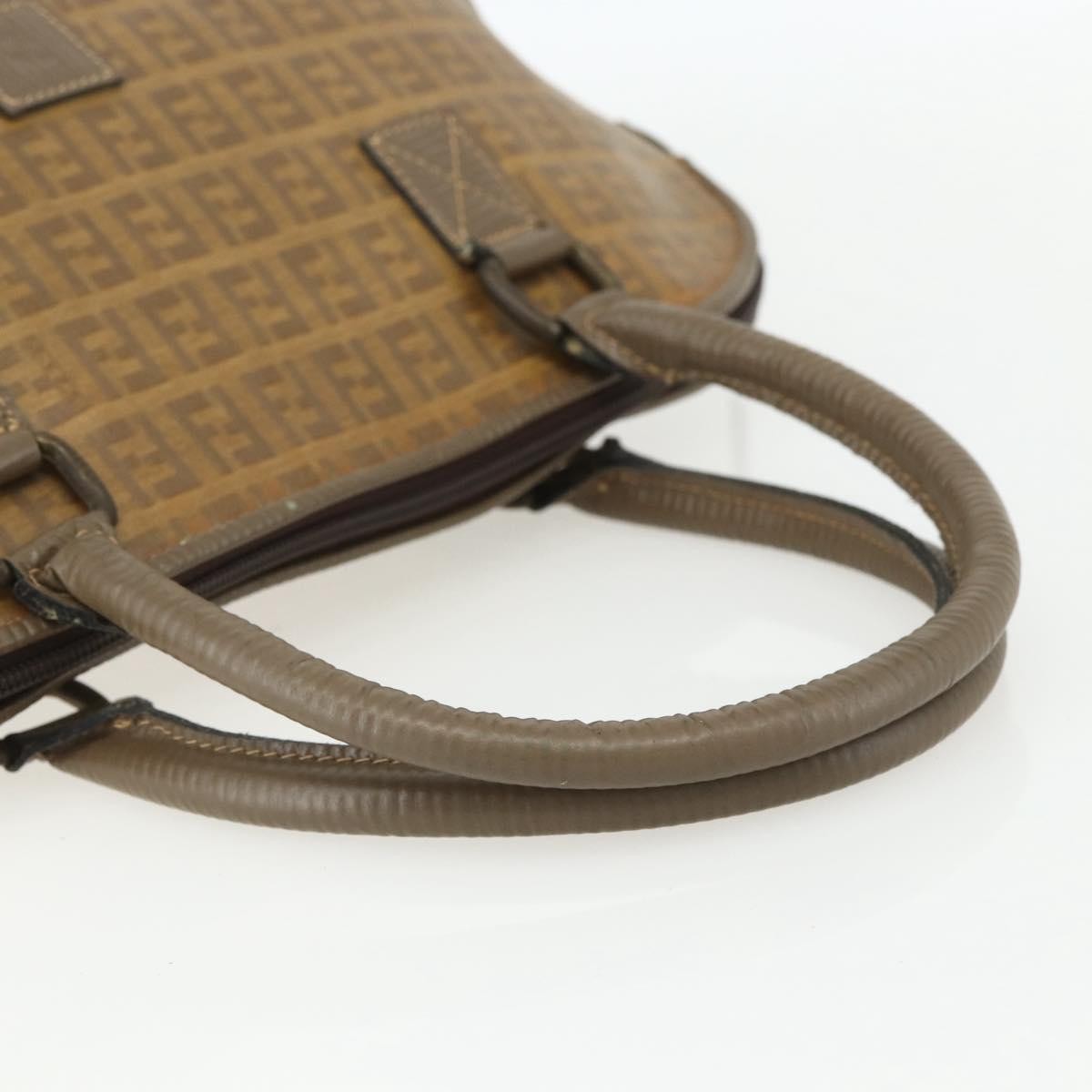 Fendi Zucchino Canvas Brown Canvas Handbag
