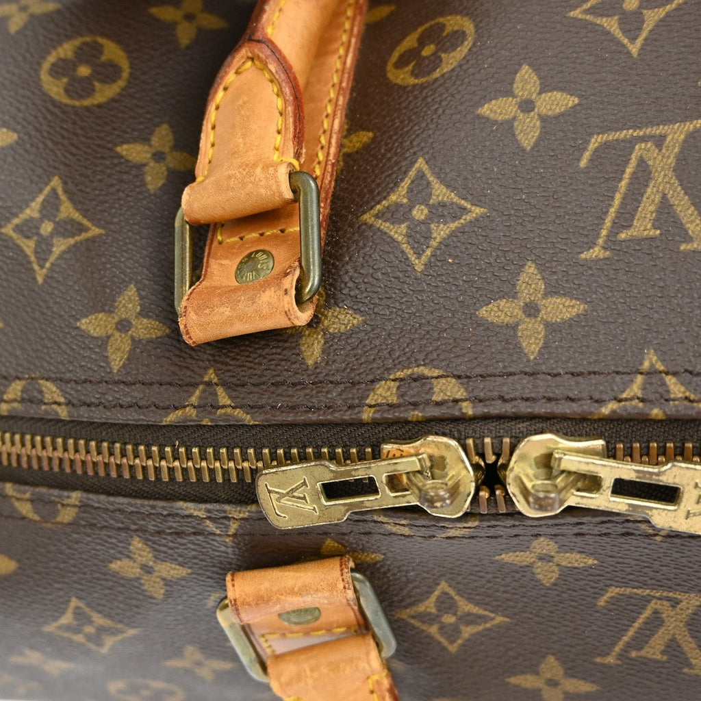 Louis Vuitton Keepall Bag Monogram Canvas Brown Canvas Travel Bag