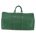 Louis Vuitton Keepall Bag Epi Leather Green Epi Leather Travel Bag