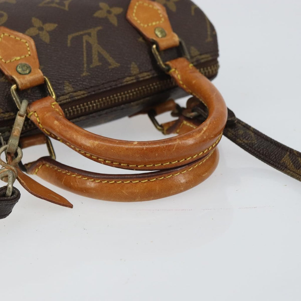 Louis Vuitton Speedy Mini Hl Handbag Monogram Canvas Brown Canvas Handbag