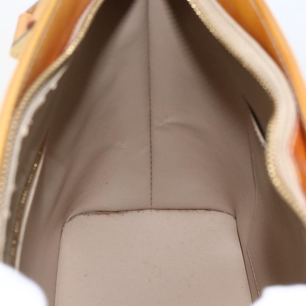 Louis Vuitton Houston Handbag Monogram Vernis Beige Patent_Leather Tote Bag