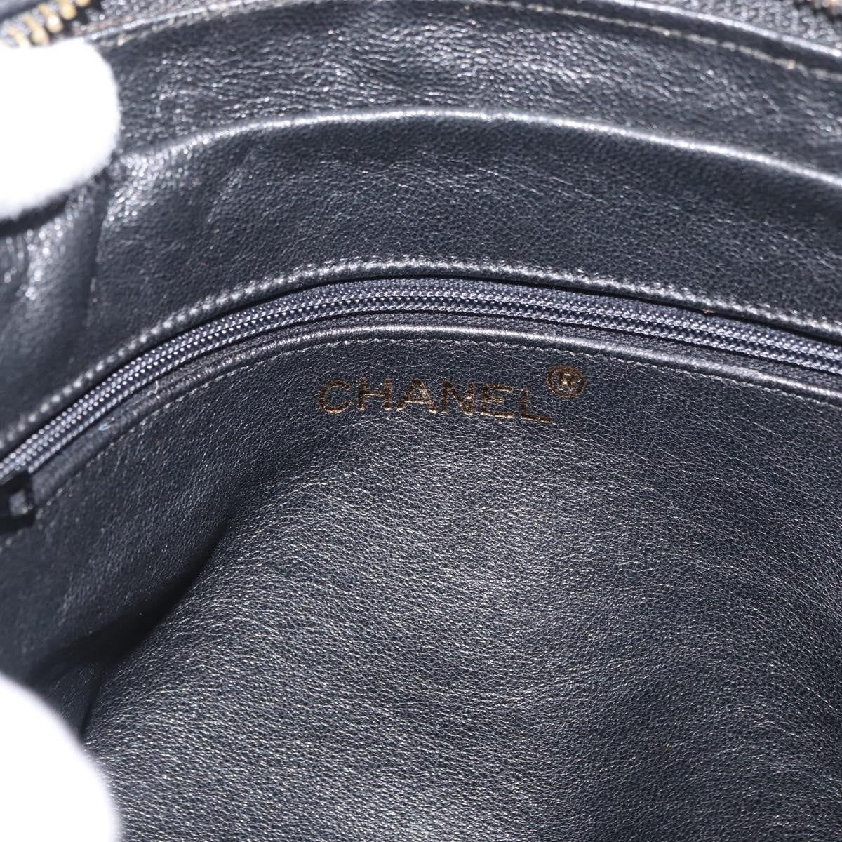Chanel Vintage Diamond Cc Camera Shoulder Bag Quilted Caviar Black Leather Shoulder Bag Bag