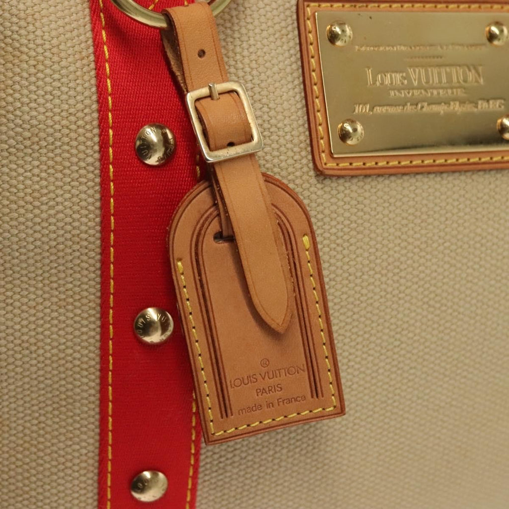 Louis Vuitton Antigua Tote Canvas Beige Canvas Tote Bag