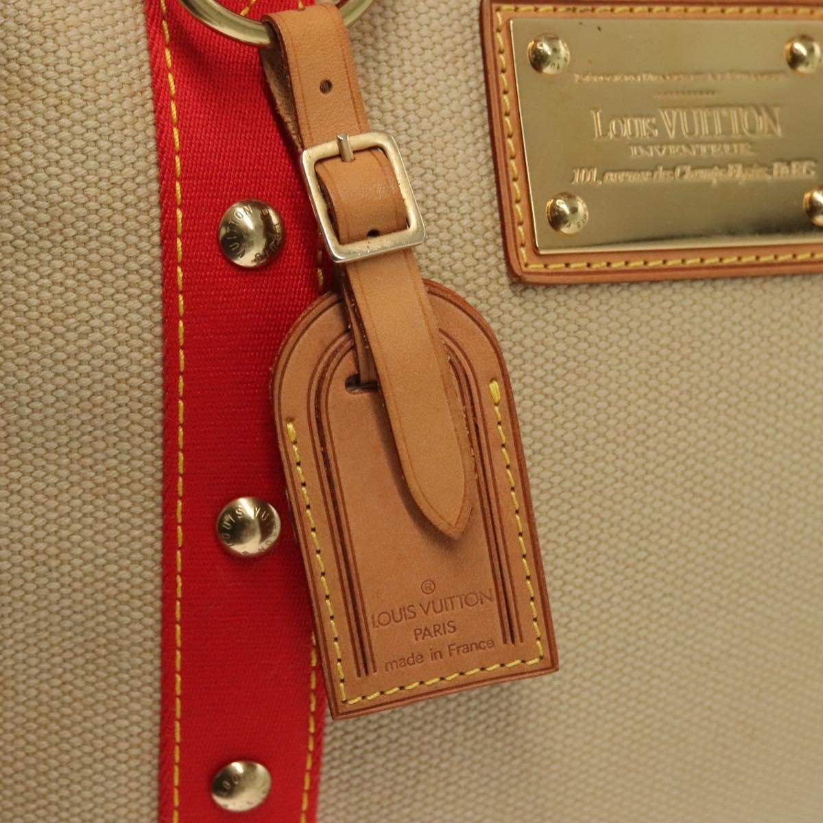 Louis Vuitton Antigua Tote Canvas Beige Canvas Tote Bag