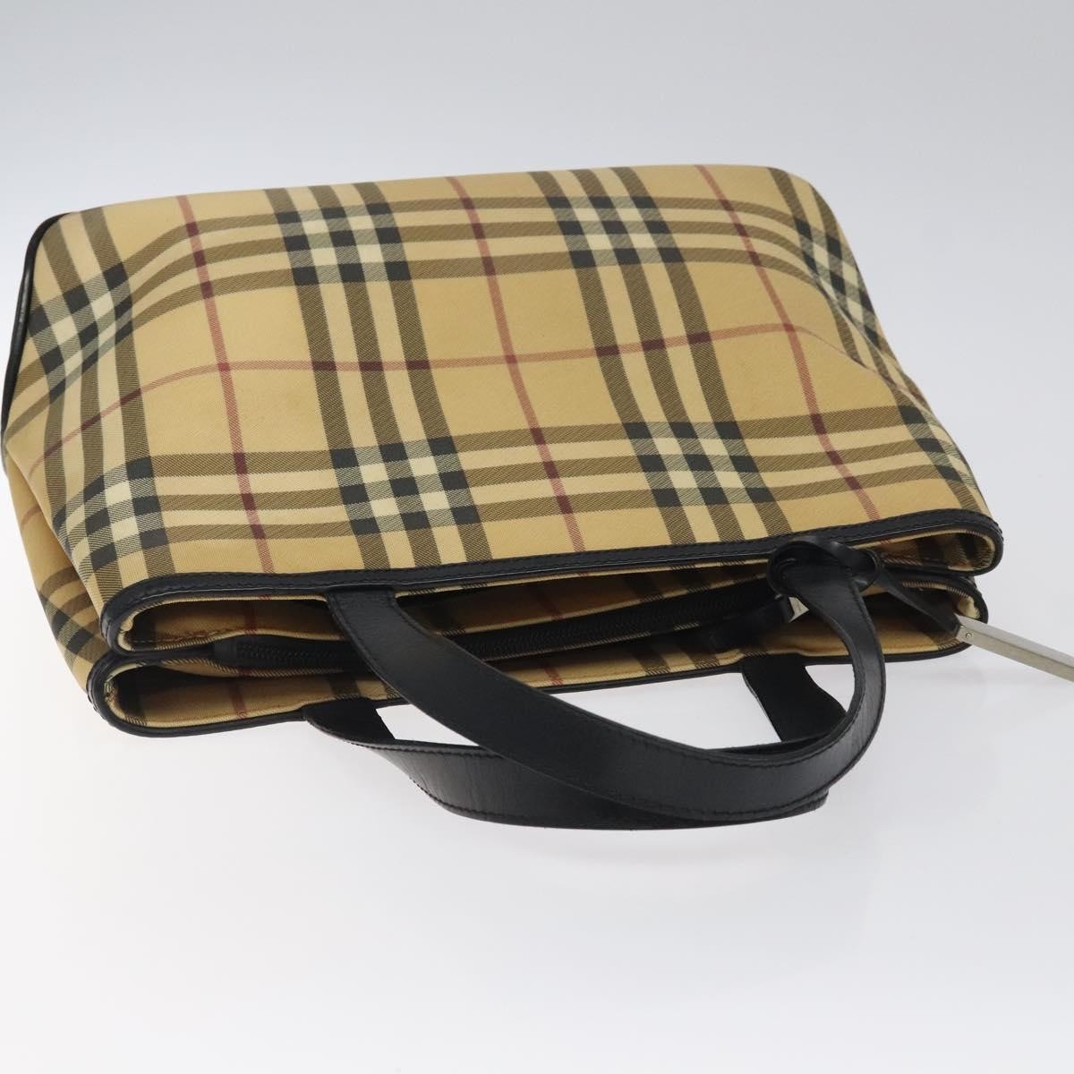 Burberry Nova Check Handbag Nova Check Canvas And Leather Beige Canvas Handbag