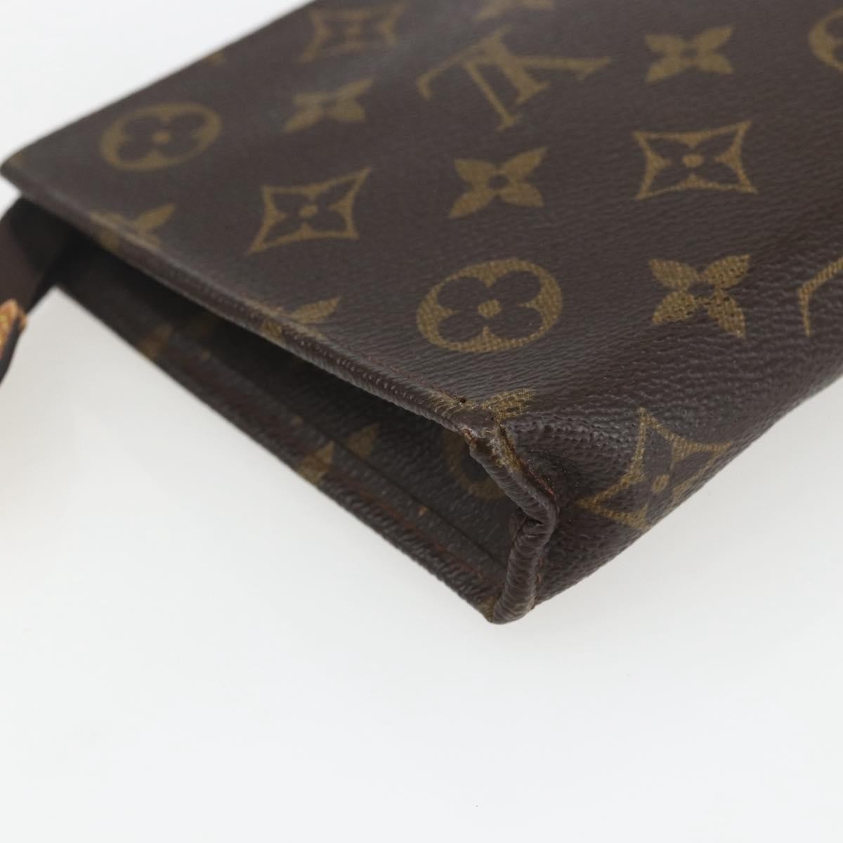 Louis Vuitton Toiletry Pouch Monogram Canvas Brown Canvas Clutche & Pouche Bag