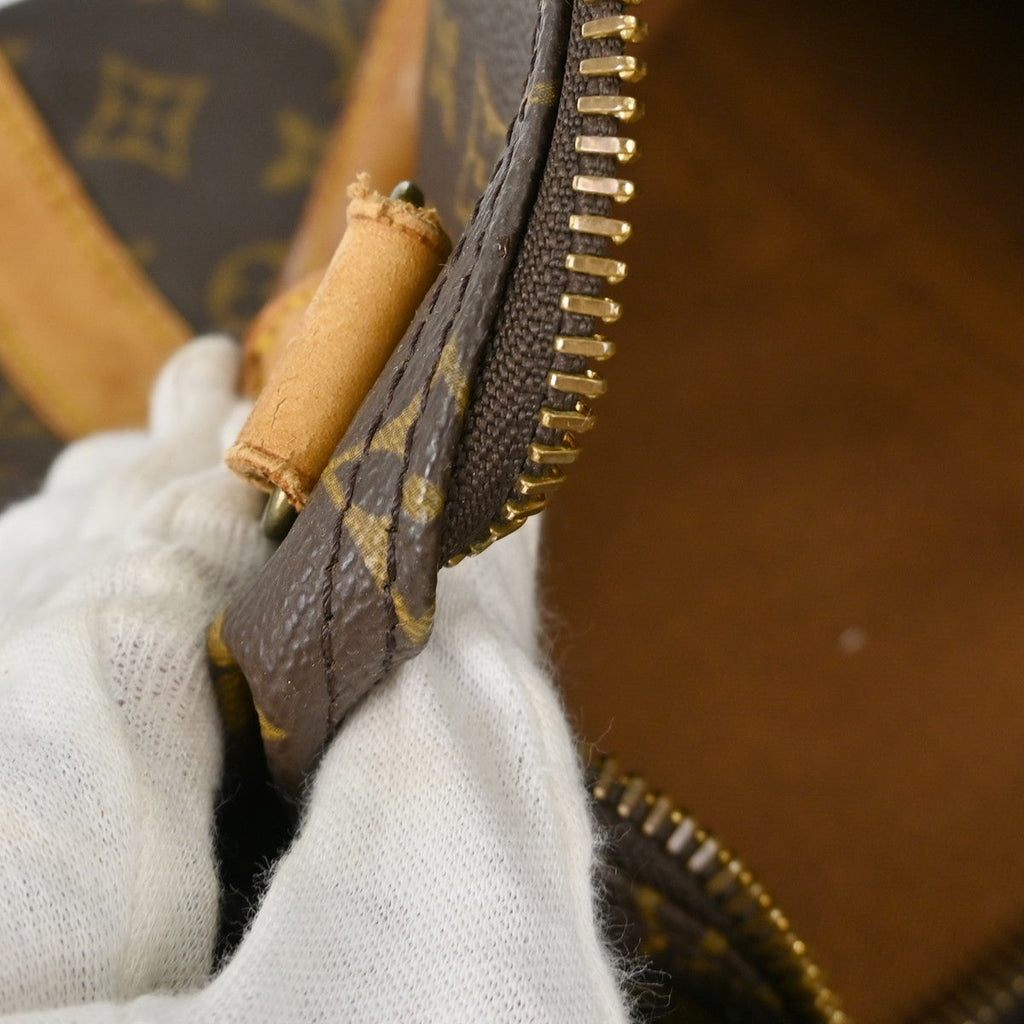 Louis Vuitton Keepall Bag Monogram Canvas Brown Canvas Travel Bag