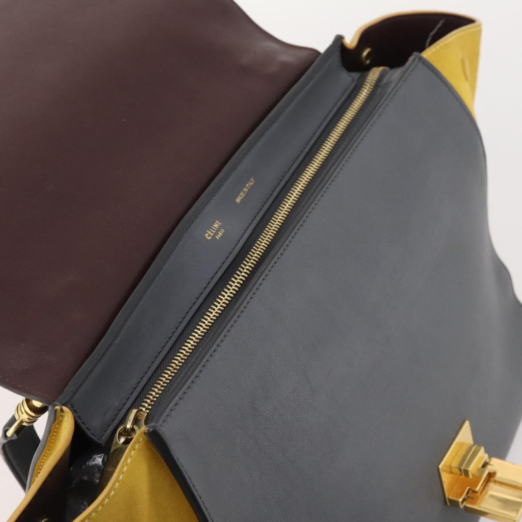Celine Tricolor Trapeze Bag Leather Multicolour Leather Handbag