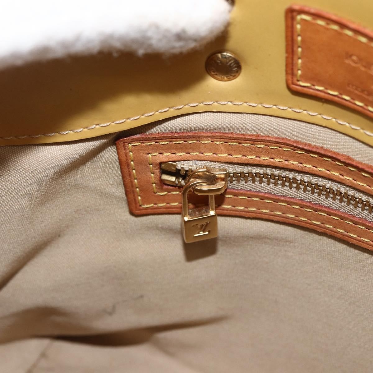 Louis Vuitton Reade Handbag Monogram Vernis Beige Patent_Leather Handbag