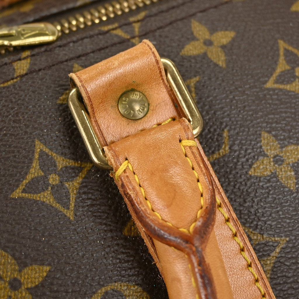 Louis Vuitton Keepall Bag Monogram Canvas Brown Canvas Travel Bag