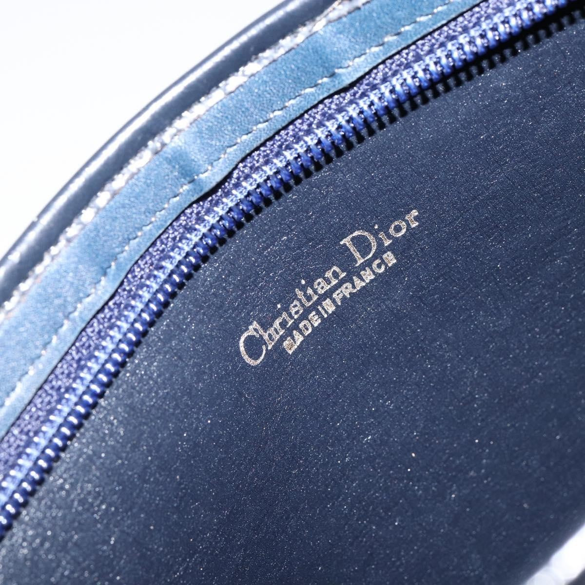 Christian Dior Vintage Trotter Shoulder Bag Canvas Navy Canvas Shoulder Bag Bag (Pre-Owned)
