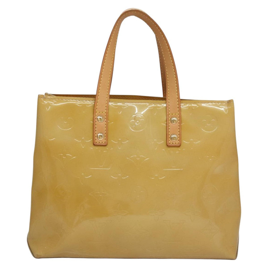 Louis Vuitton Reade Handbag Monogram Vernis Beige Patent_Leather Handbag