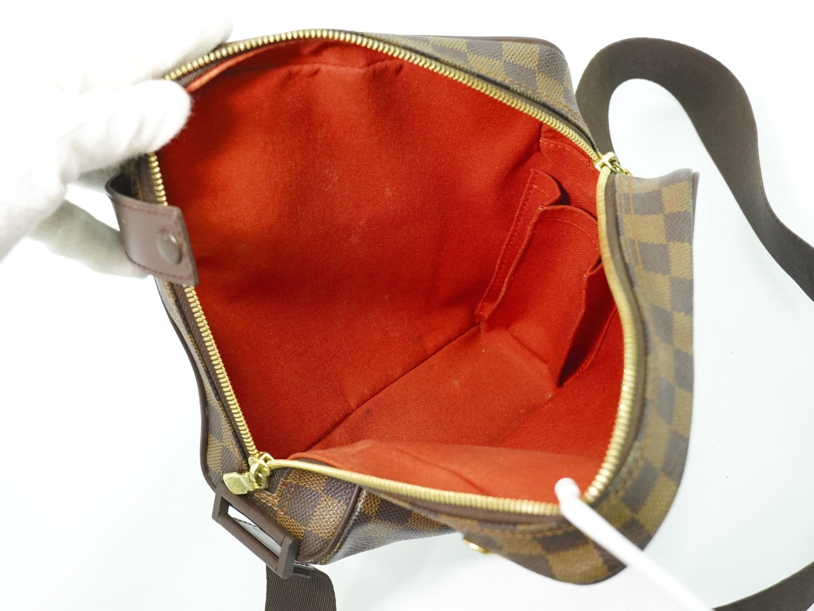 Louis Vuitton Olav Handbag Damier Brown Canvas Shoulder Bag
