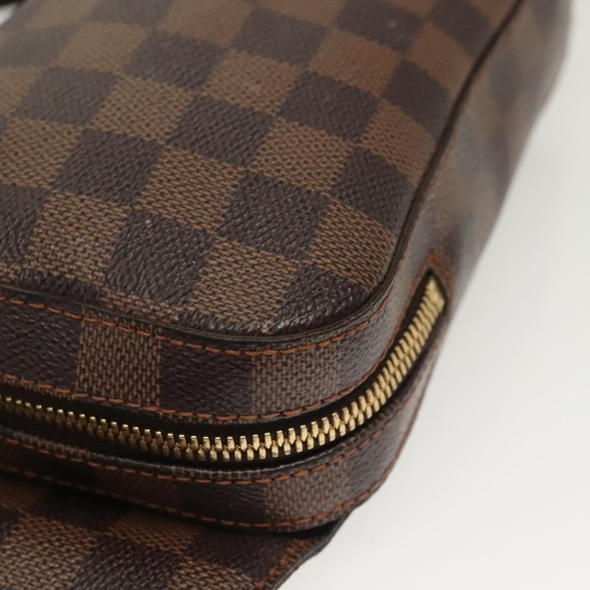 Louis Vuitton Geronimos Waist Bag Damier Brown Canvas Clutche & Pouche Bag