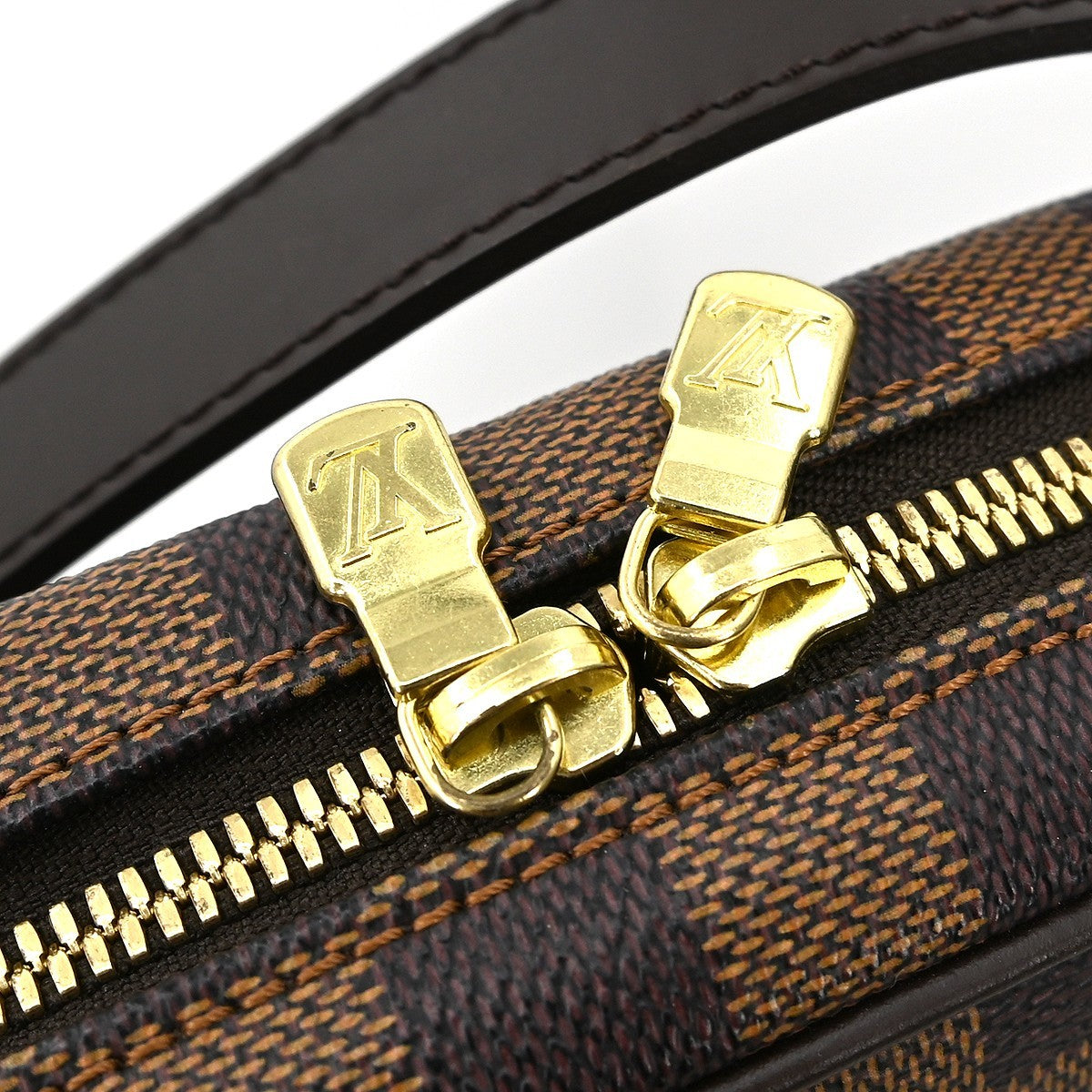 Louis Vuitton Ipanema Handbag Damier Brown Canvas Shoulder Bag