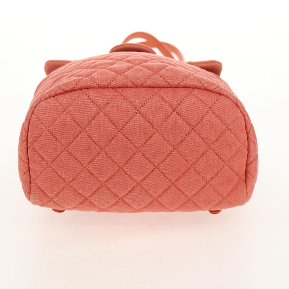 Chanel Vintage Flap Backpack Denim Pink Denim_Jeans Backpack Bag