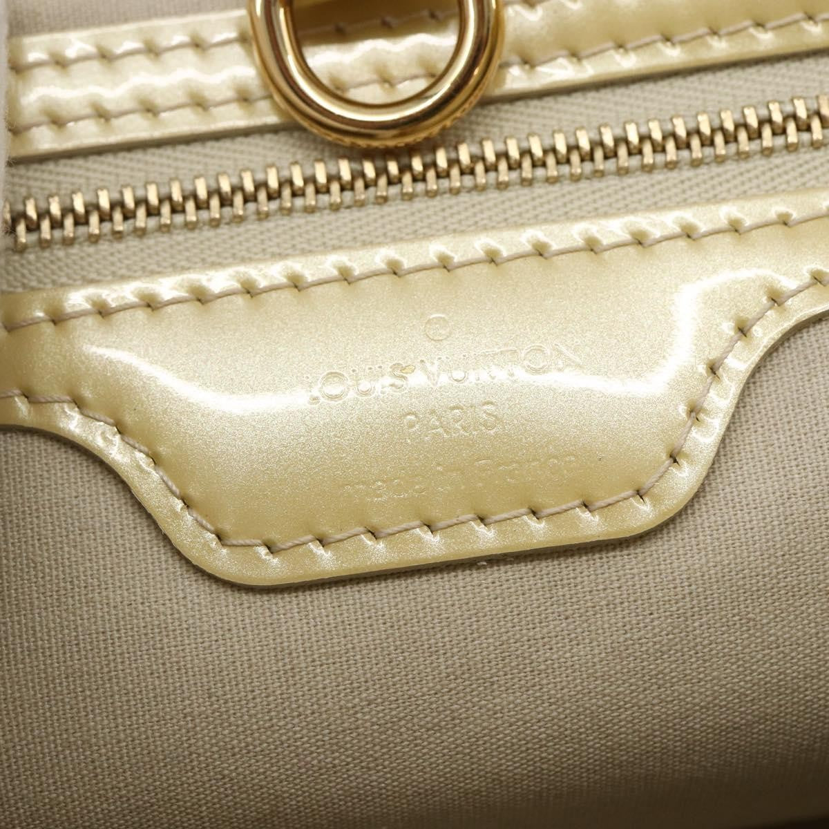 Louis Vuitton Wilshire Handbag Monogram Vernis Beige Patent_Leather Handbag